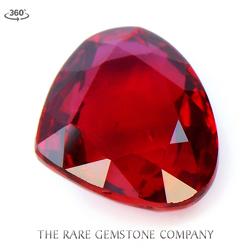 Our Master Stone over 8 carat ruby with the perfect vivid red