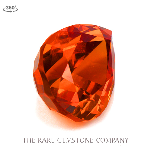 Mandarin Garnet Pear 5.68 Carat - Rare Gemstone Company